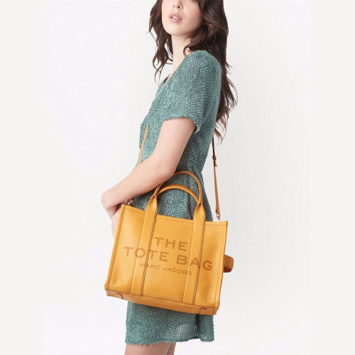 Marc Jacobs The Leather Medium Tote Bag Artisan Gold
