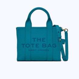 Marc Jacobs The Leather Small Tote Bag Blue Shadow