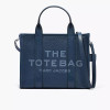 Marc Jacobs The Leather Medium Tote Bag Blue Sea
