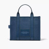 Marc Jacobs The Leather Medium Tote Bag Blue Sea