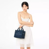Marc Jacobs The Leather Small Tote Bag Blue Sea