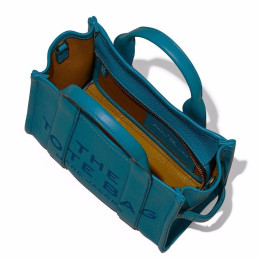 Marc Jacobs The Leather Small Tote Bag Blue Shadow