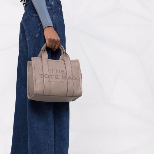 Marc Jacobs The Leather Small Tote Bag Cement