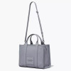 Marc Jacobs The Leather Medium Tote Bag Wolf Grey