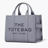 Marc Jacobs The Leather Medium Tote Bag Wolf Grey