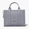 Marc Jacobs The Leather Medium Tote Bag Wolf Grey