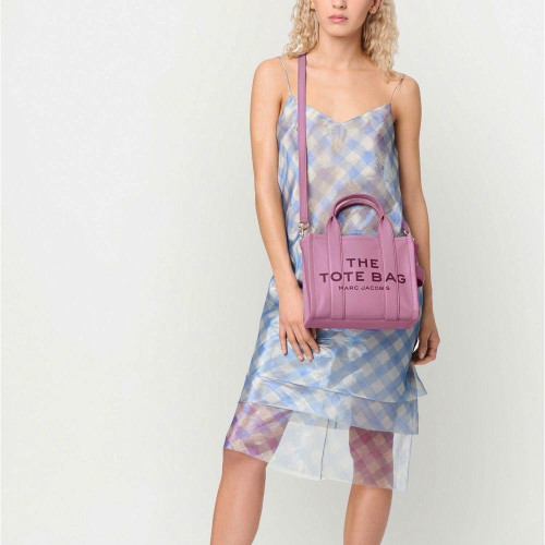 Marc Jacobs The Leather Small Tote Bag Regal Orchid