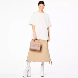 Marc Jacobs The Leather Small Tote Bag Rose Dust