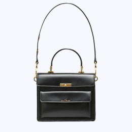Marc Jacobs The Uptown Cow Leather Bag Black