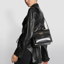 Marc Jacobs The Uptown Cow Leather Bag Black