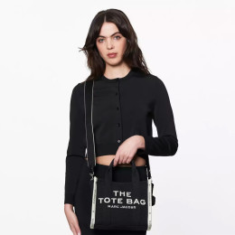 Marc Jacobs The Jacquard Small Tote Bag Black